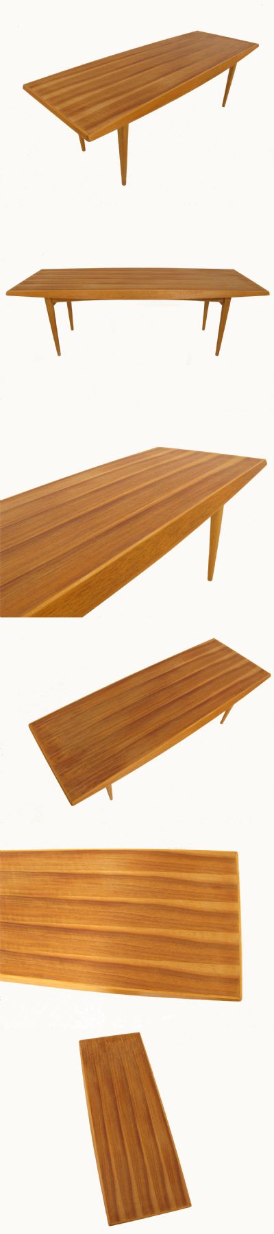 A Teak wood coffee table, c1950s. Manufactured by Gordon Russell and designed by Trevor Chinn.